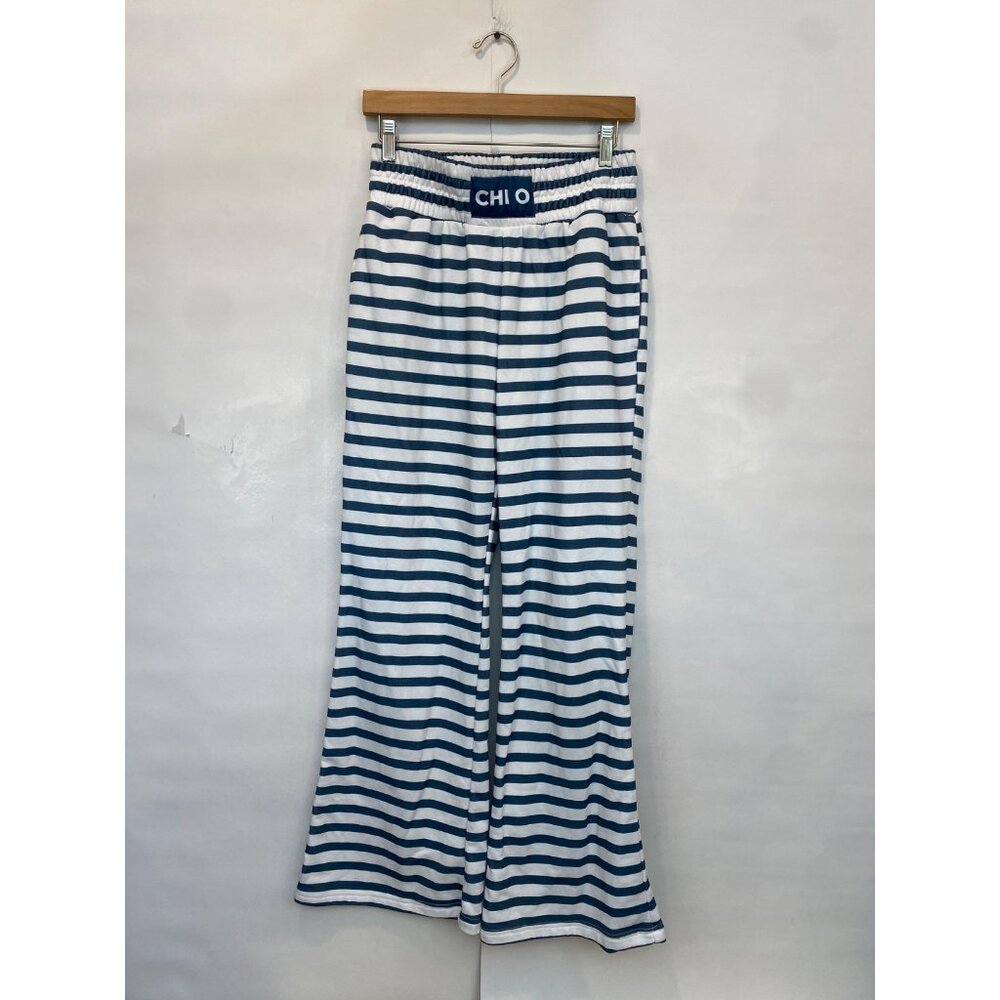 TCL The Collegiate Lineup Chi-O Striped Boxing Pant Small Wide Leg Elastic Waist